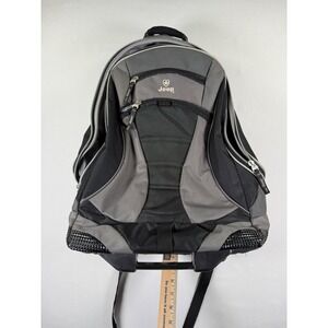 Jeep Authentic Rolling Travel Backpack Carry On Luggage Bag Telescoping Handle